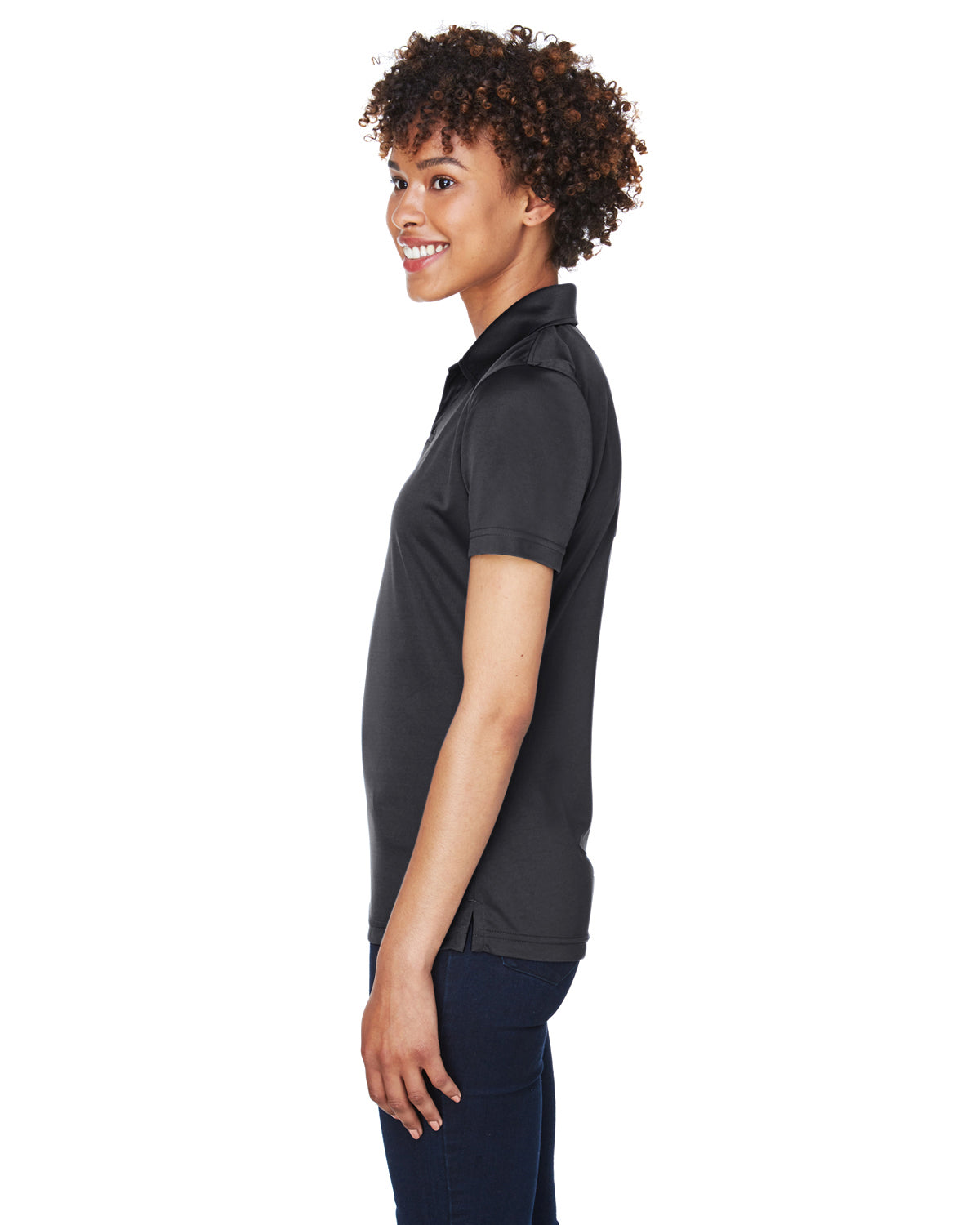 Women's Cool & Dry Sport Performance Interlock Polo - Black