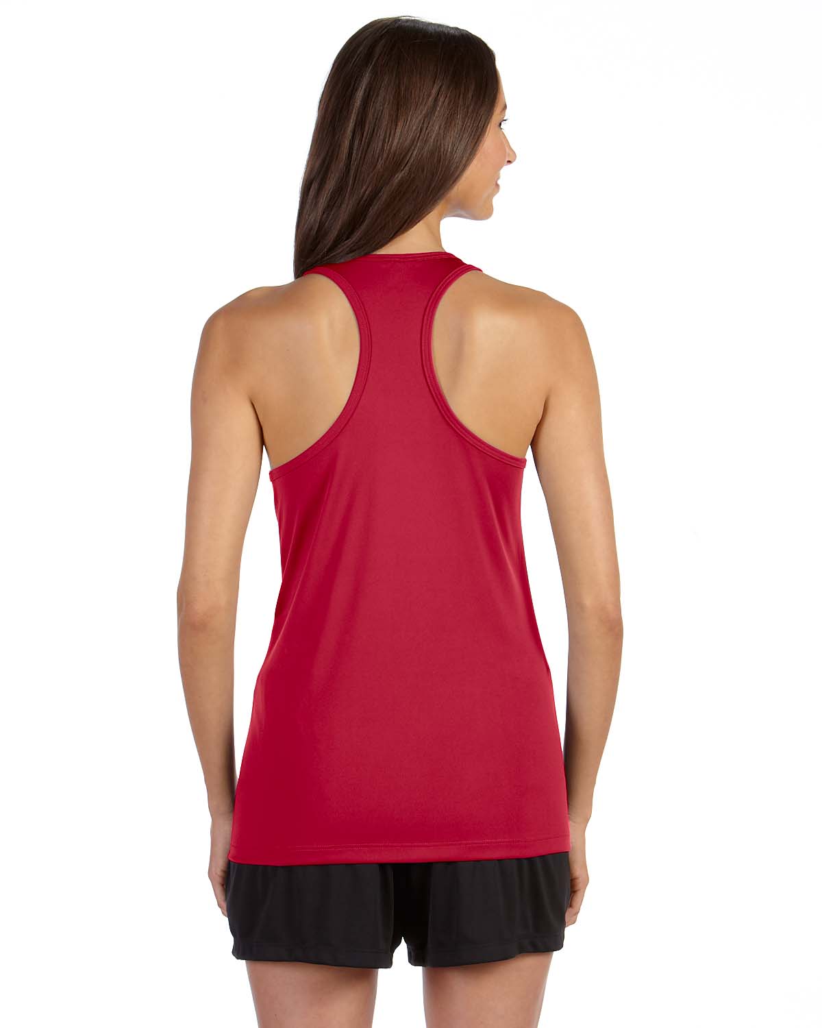 Women's Performance Racerback Tank - Sport Red