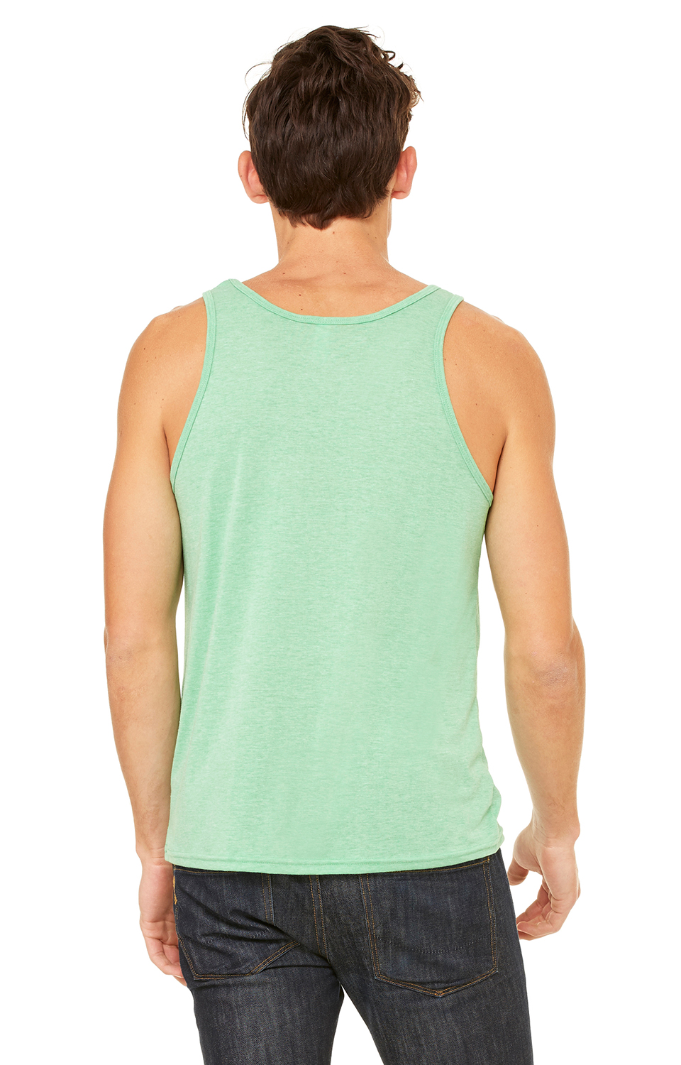 Unisex Jersey Tank - Green Triblend