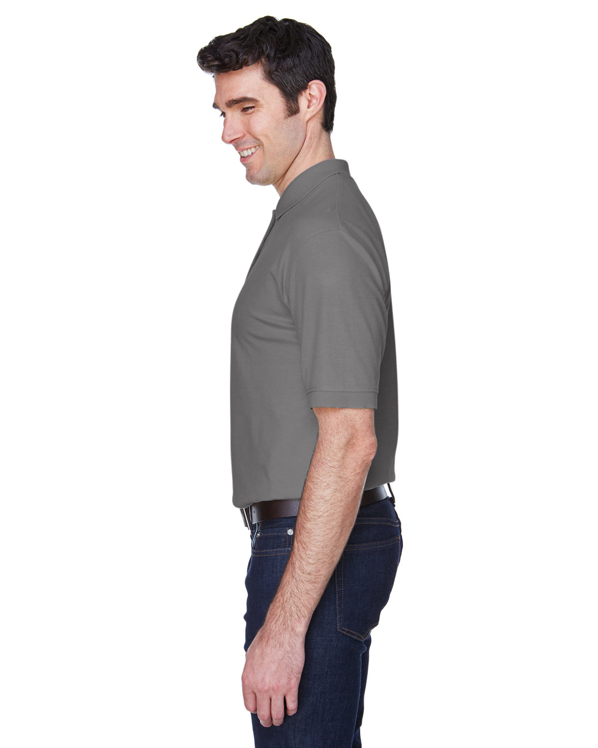 Men's Whisper Piqué Polo - Graphite