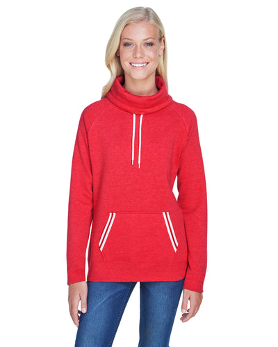 Women's Relay Cowl Neck - Red