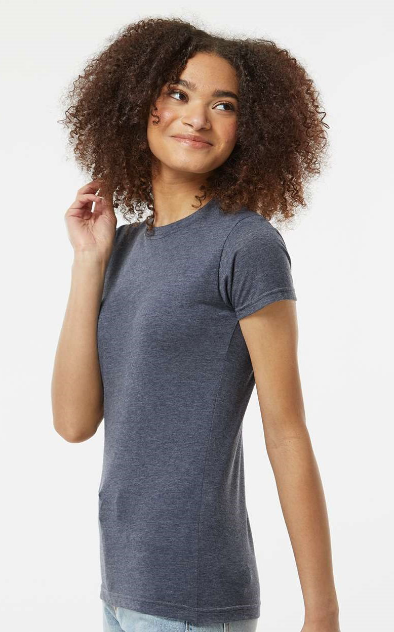 Women's Poly-Rich Slim Fit Tee - Heather Navy