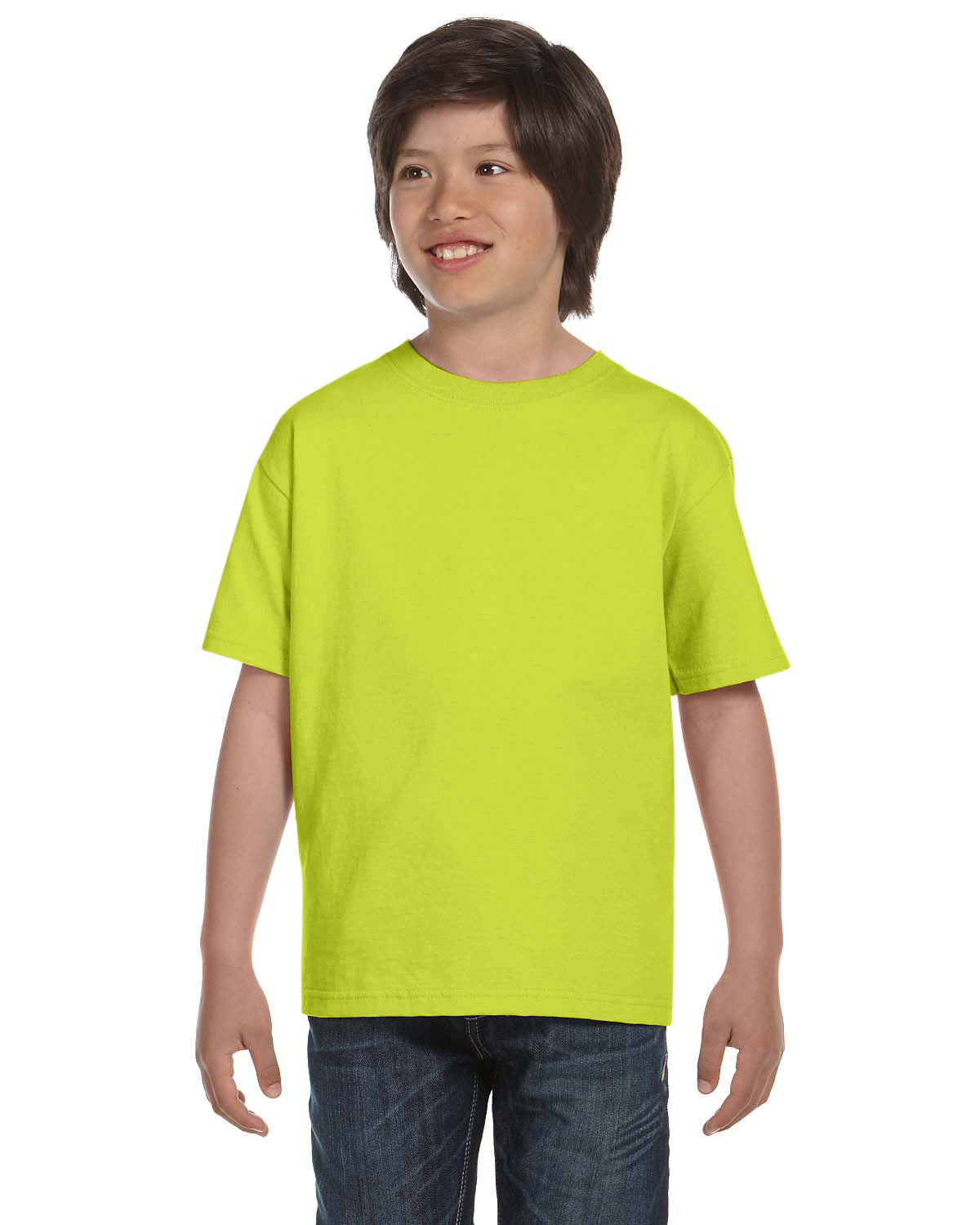 Youth 50/50 T-Shirt - Safety Green