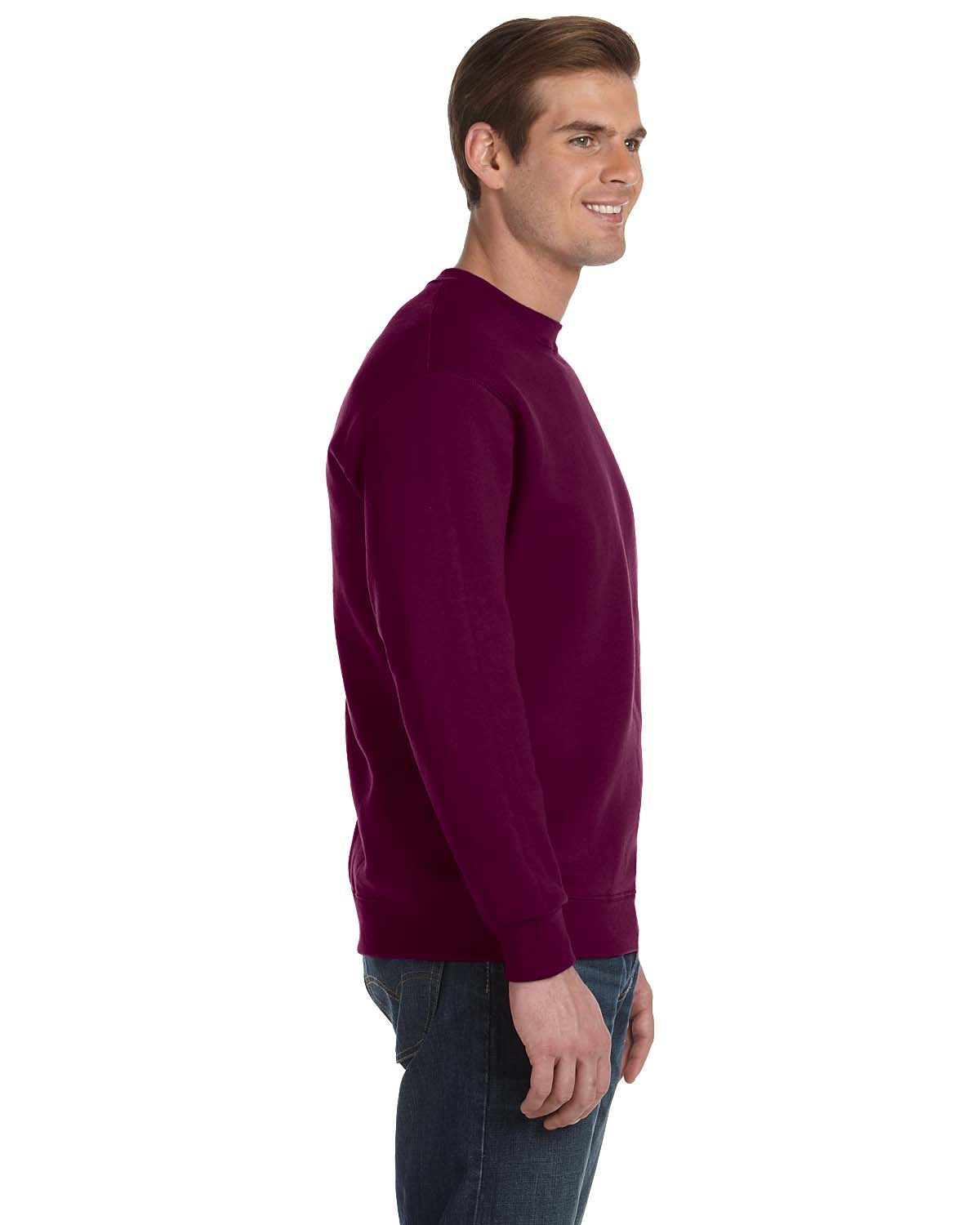 Unisex DryBlend® 50/50 Fleece Crew - Maroon