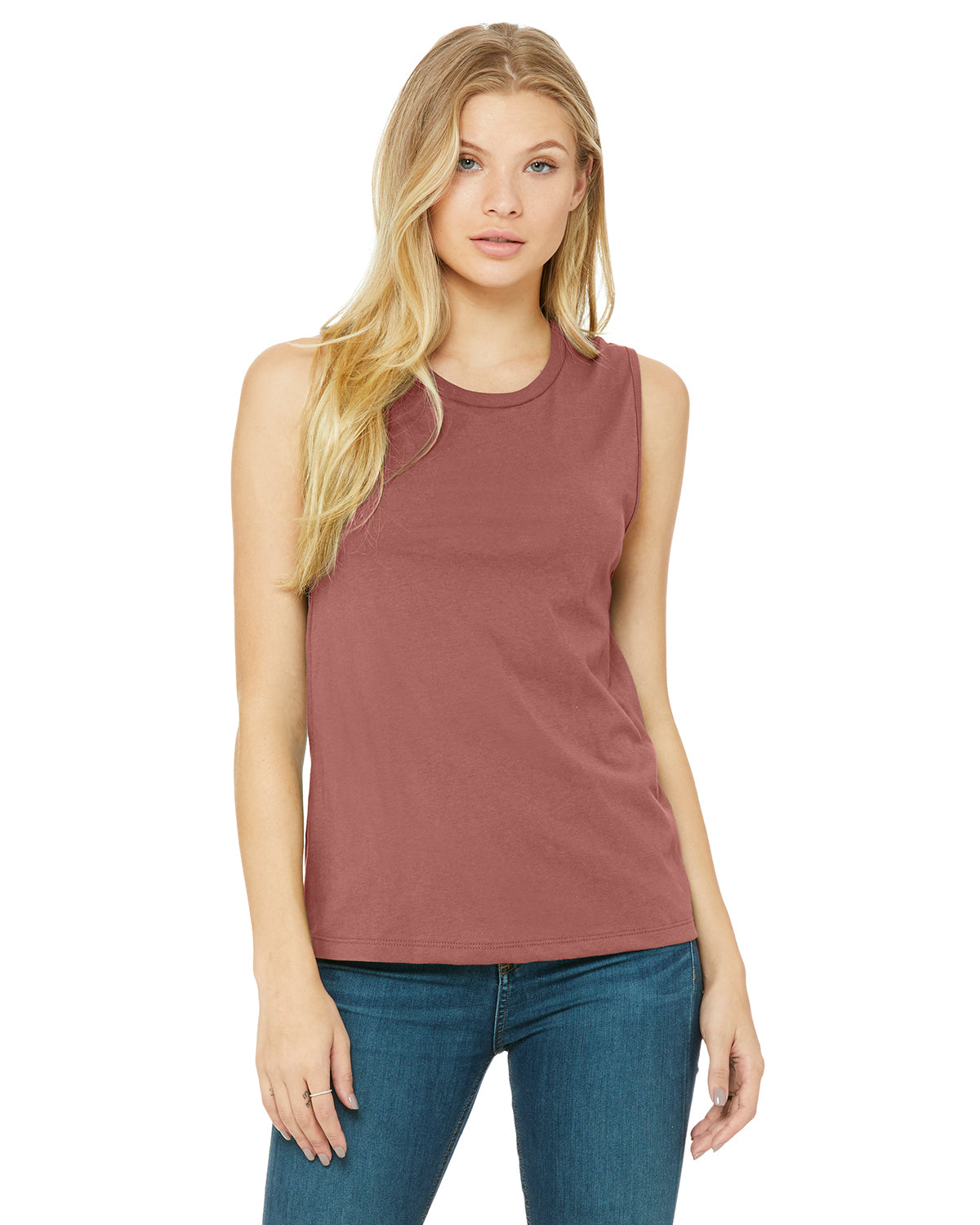 Women's Jersey Muscle Tank - Mauve