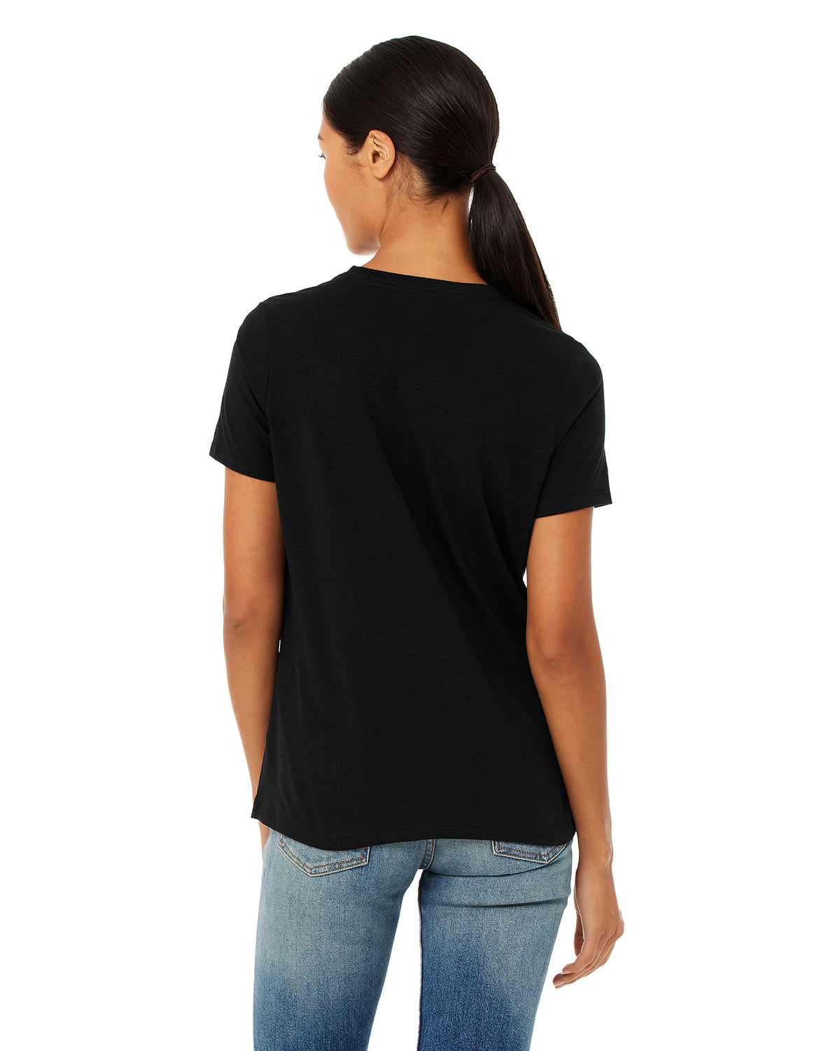 Women's Triblend Relaxed Jersey Short-Sleeve T-Shirt - Solid Black Triblend