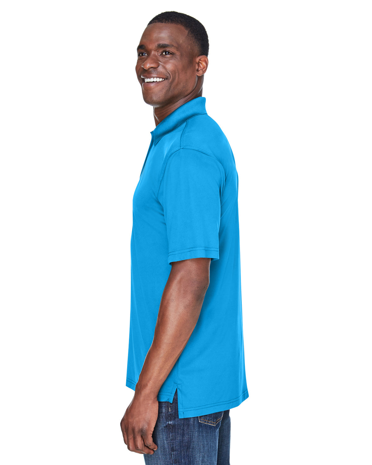 Men's Cool & Dry Sport Performance Interlock Polo - Sapphire