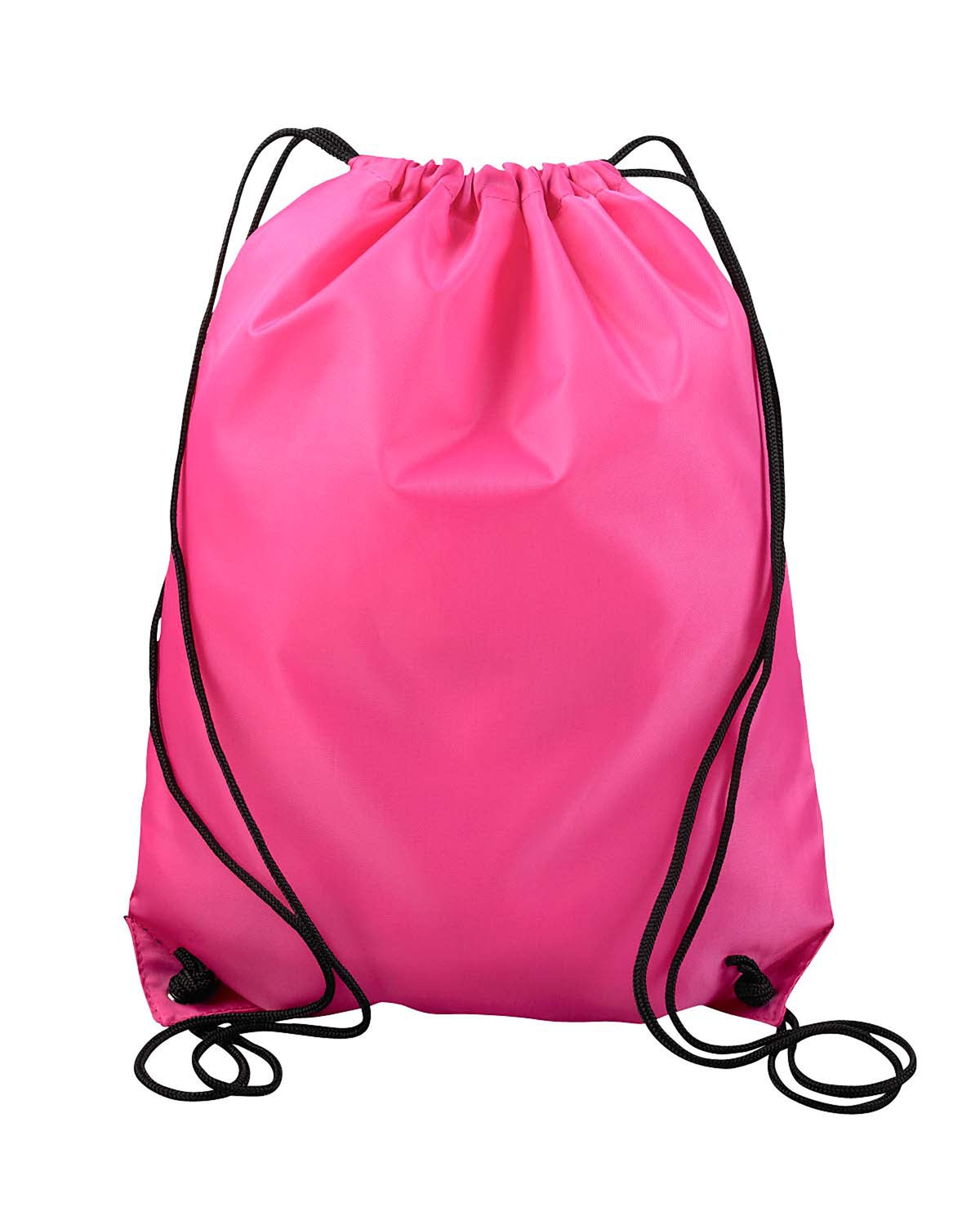 Value Drawstring Backpack - Hot Pink