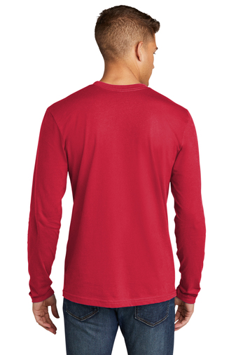 Men's Cotton Long-Sleeve Crew - Red