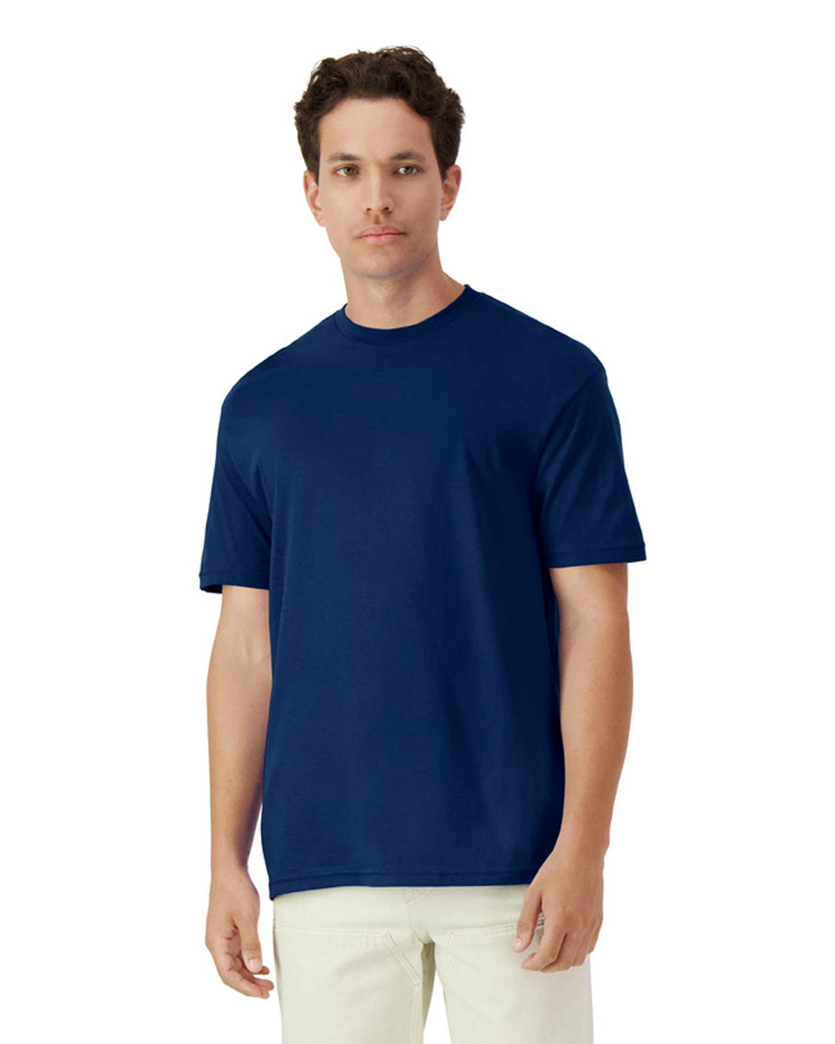Light Cotton T-Shirt - Navy