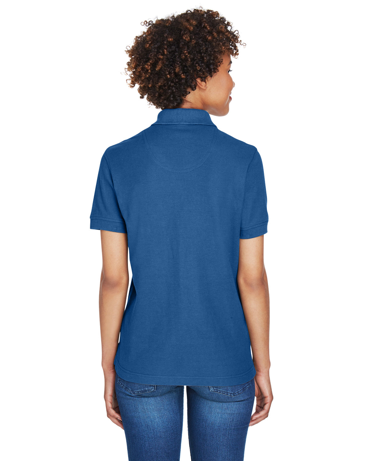 Women's Whisper Piqué Polo - Indigo