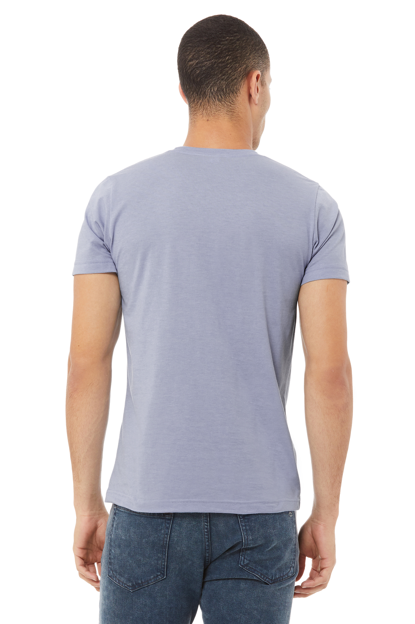 Unisex Heather CVC T-Shirt - Heather Blue