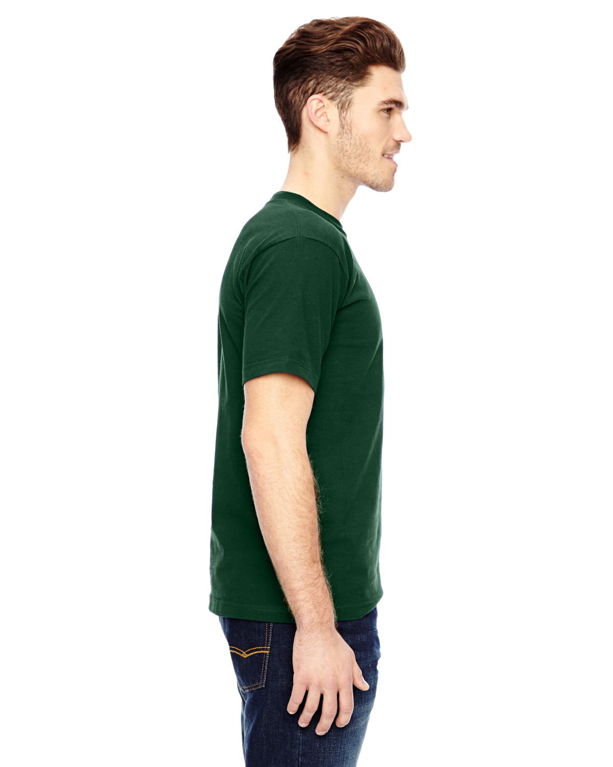 Unisex 100% Cotton Pocket T-Shirt - Forest Green