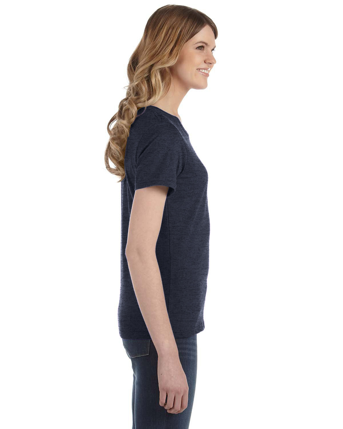 Women's Lightweight T-Shirt - Heather Navy
