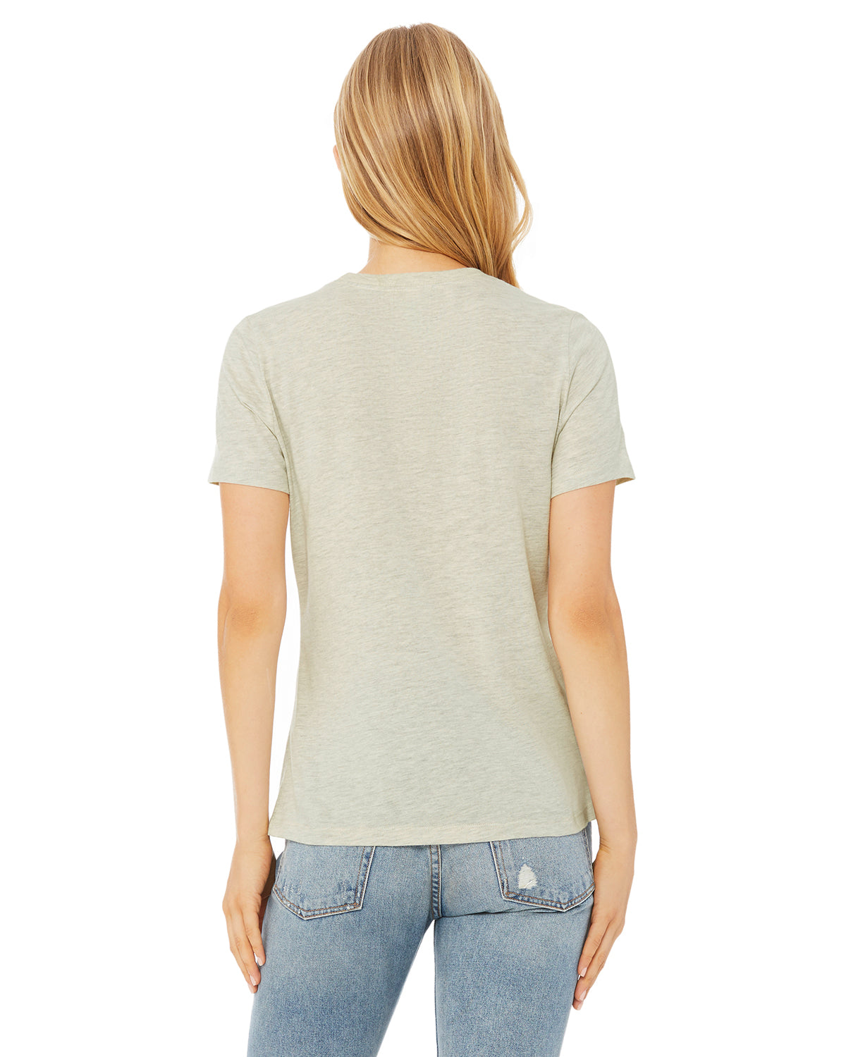 Women's Heathered Relaxed Jersey Short-Sleeve T-Shirt - Heather Prism Natural