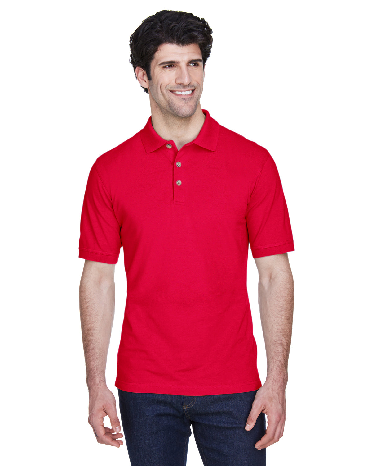 Men's Classic Piqu�� Polo - Red