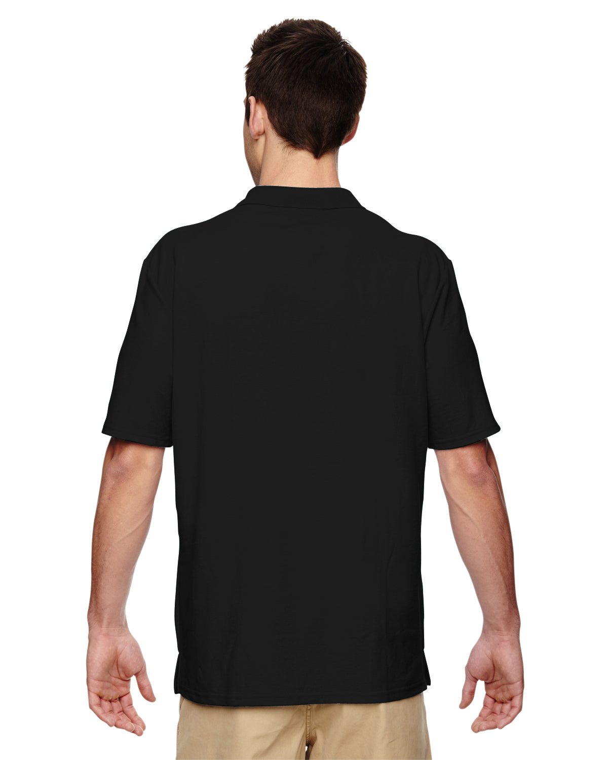 Unisex Double Piqué Polo - Black