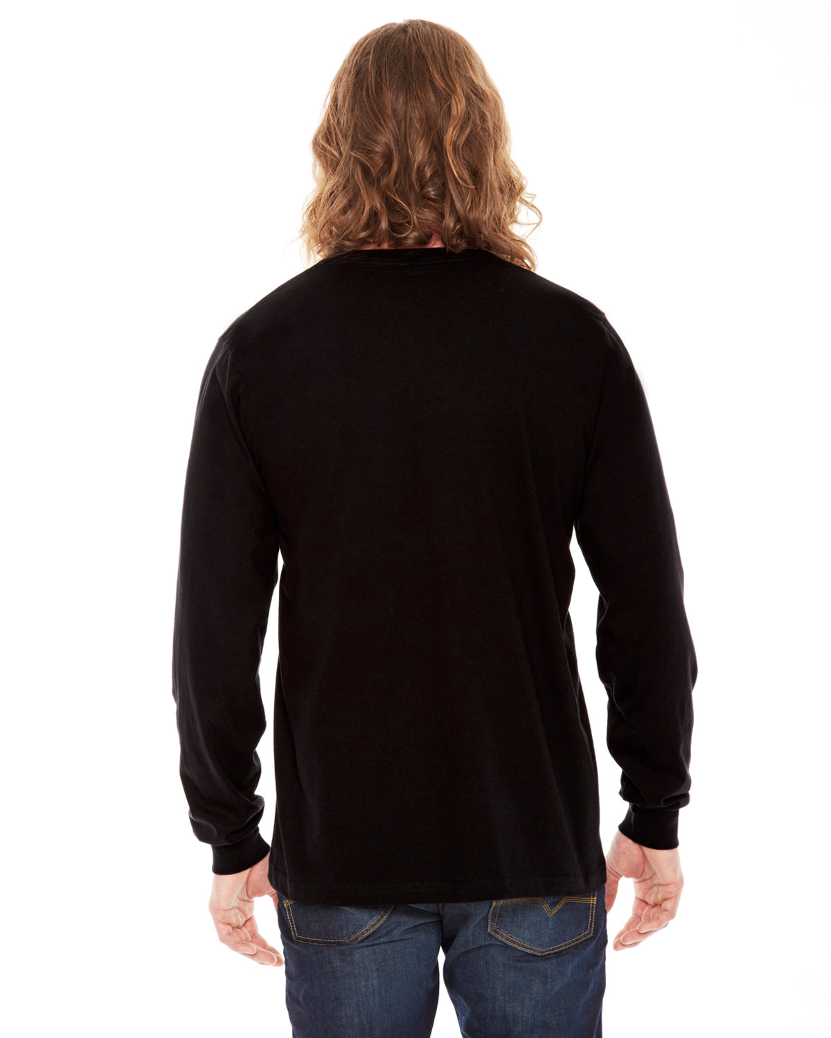 Unisex Fine Jersey Long-Sleeve T-Shirt - Black