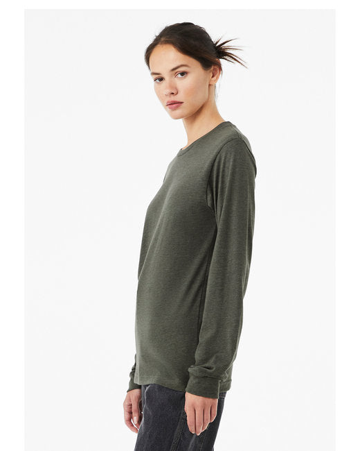 Unisex Jersey Long-Sleeve T-Shirt - Heather Military Green