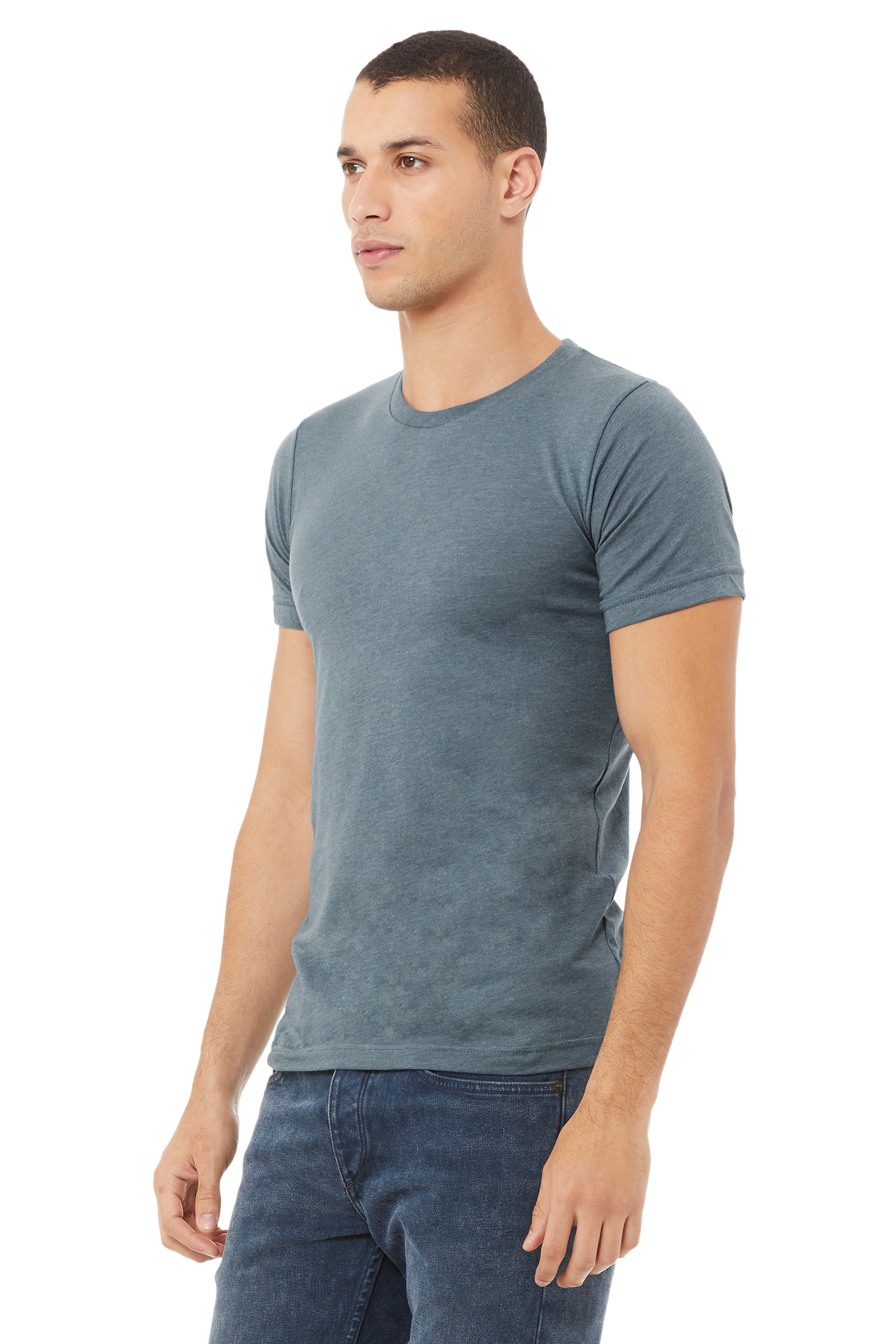 Unisex Heather CVC T-Shirt - Heather Slate