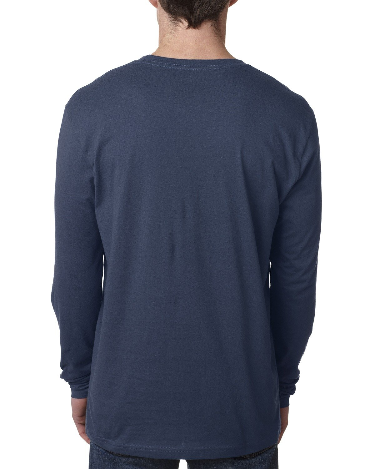 Men's Cotton Long-Sleeve Crew - Indigo