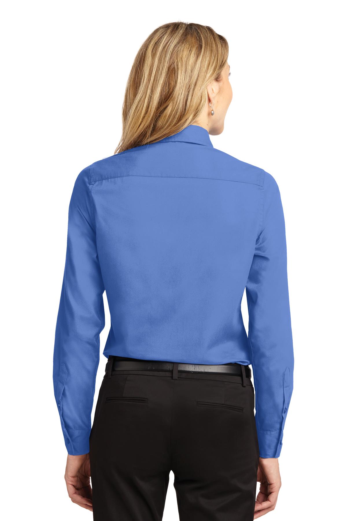 Women's Long Sleeve Easy Care Shirt - Ultramarne Blue