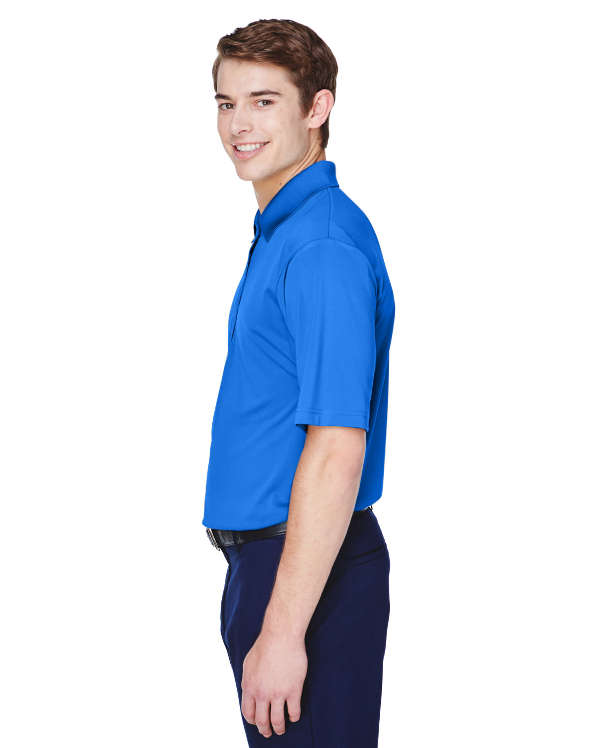 Men's Cool & Dry 8-Star Elite Performance Interlock Polo - Royal