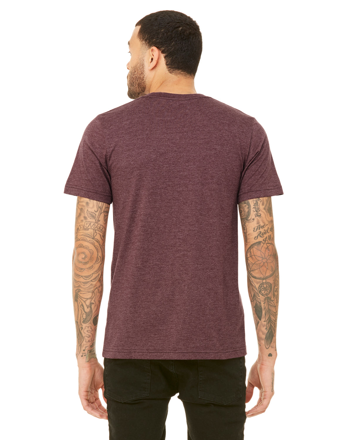 Unisex Heather CVC T-Shirt - Heather Maroon