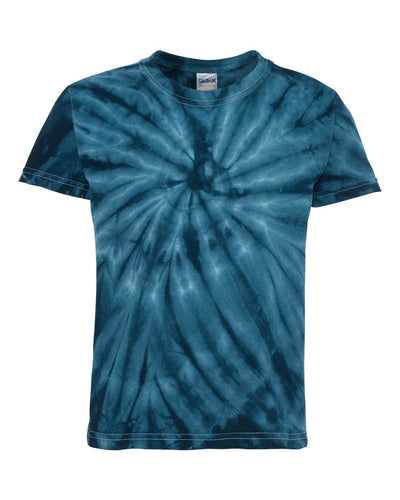 Youth Cyclone Vat-Dyed Pinwheel Short Sleeve T-Shirt - Navy
