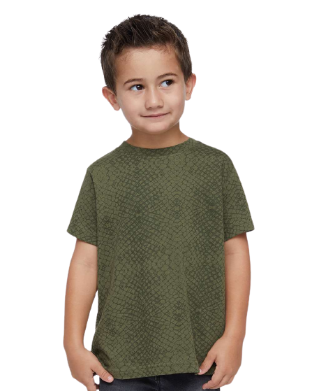 Toddler Fine Jersey T-Shirt - Green Reptile