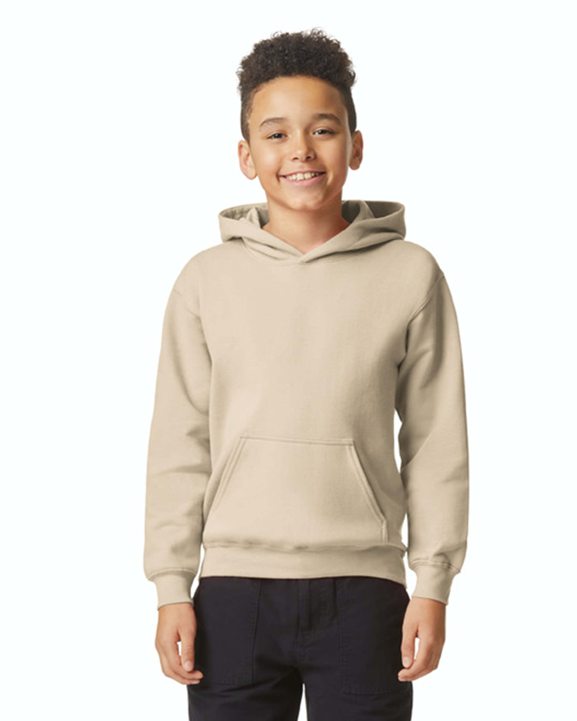 Youth Softstyle Midweight Fleece Hoodie - Sand