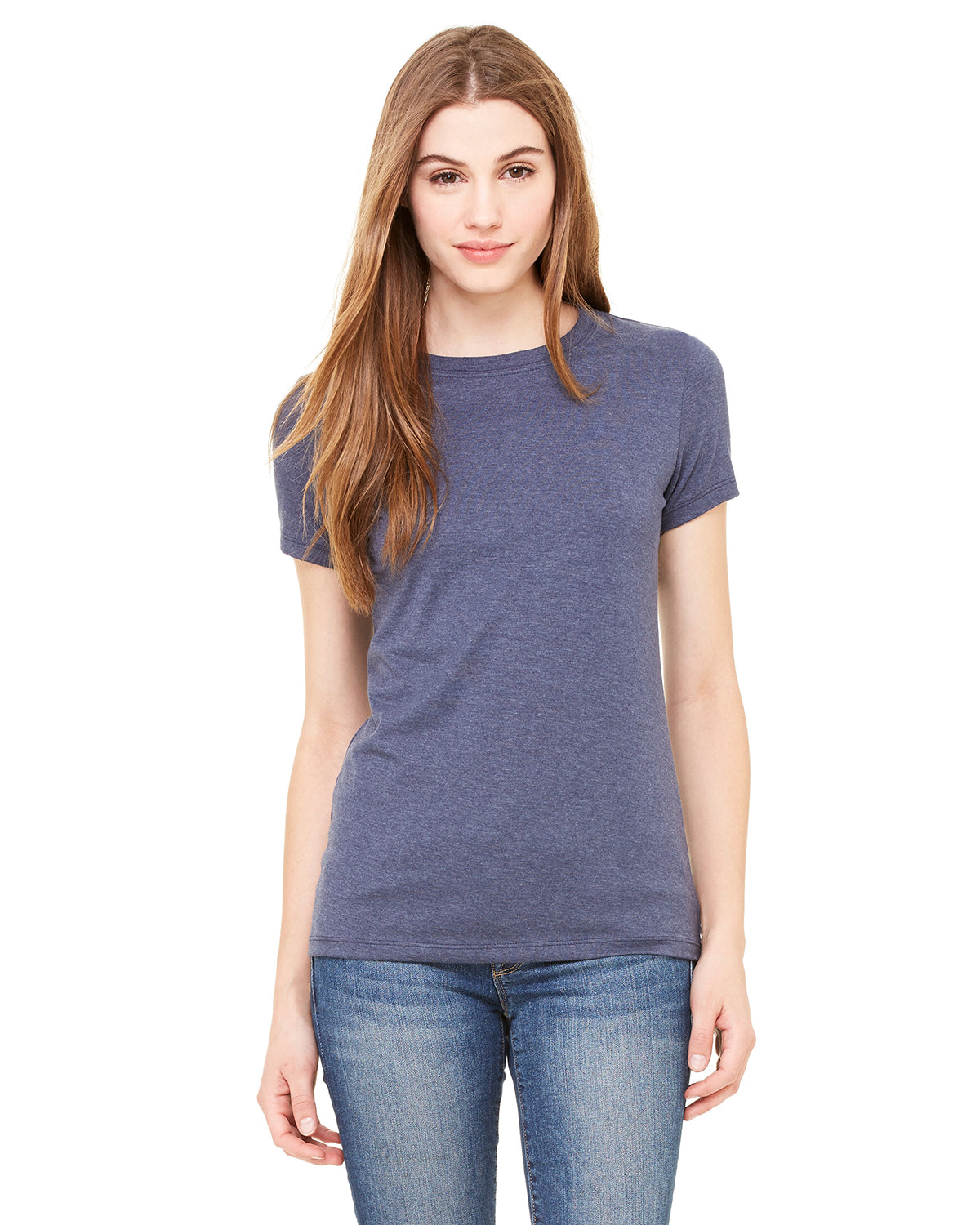 Women's Junior Fit Favorite T-Shirt - Heather Navy