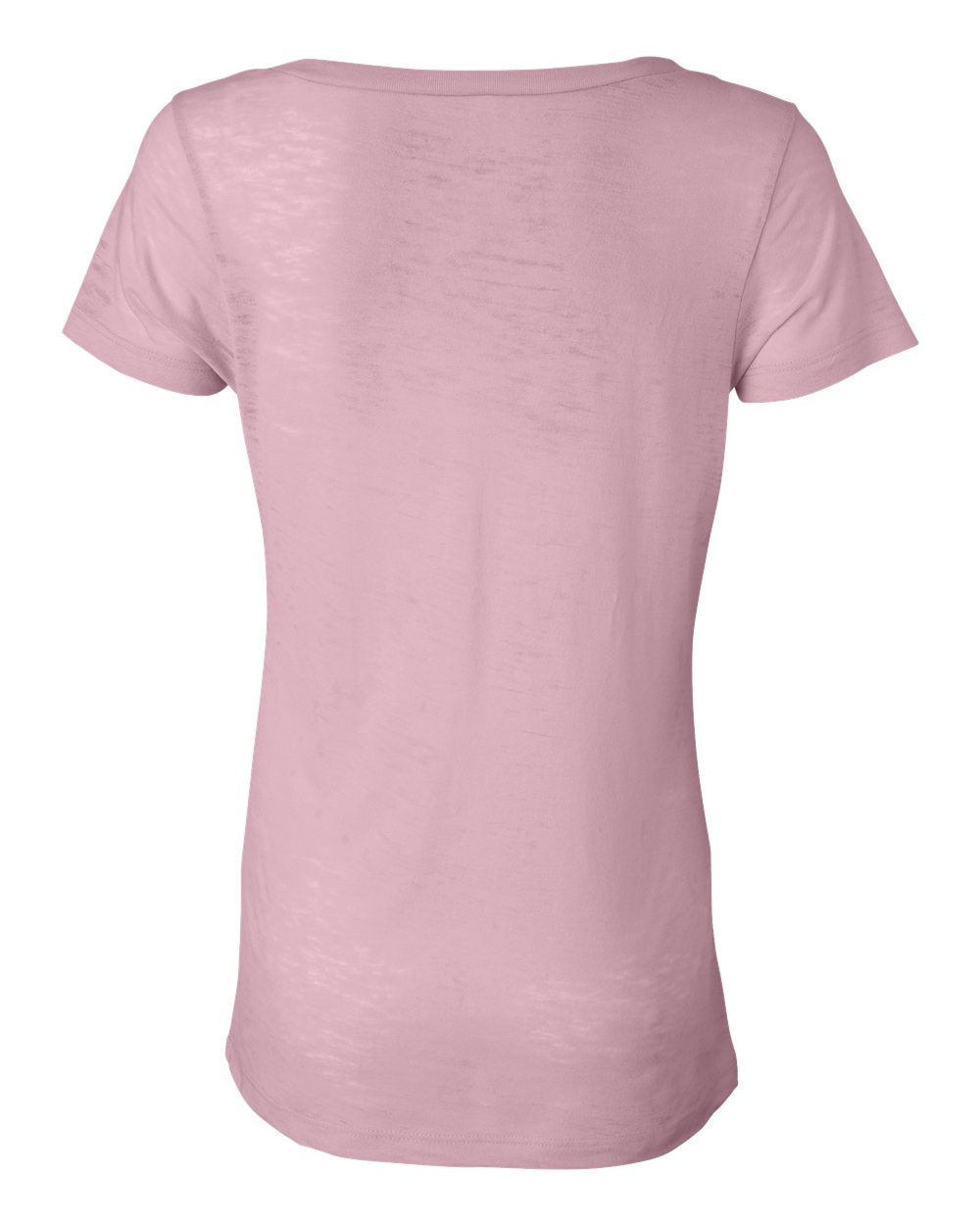 Women's Burnout V-Neck Tee - Soft Pink