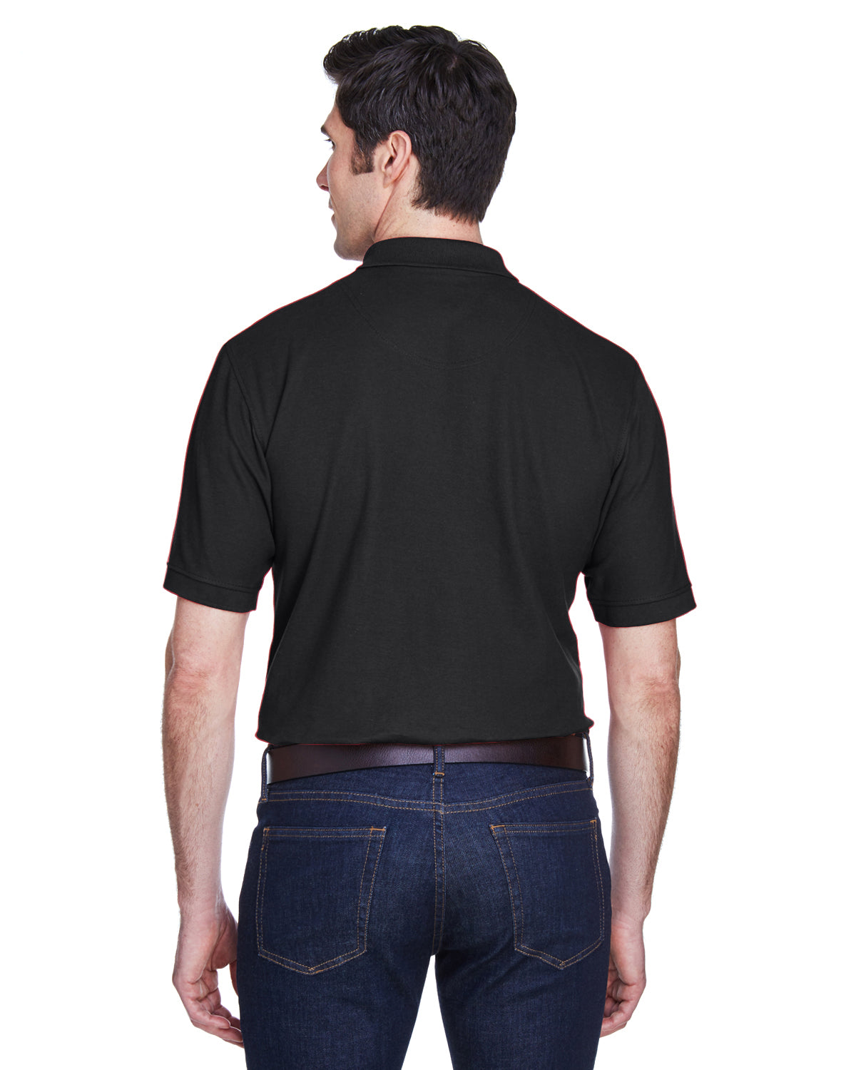 Men's Whisper Piqué Polo - Black