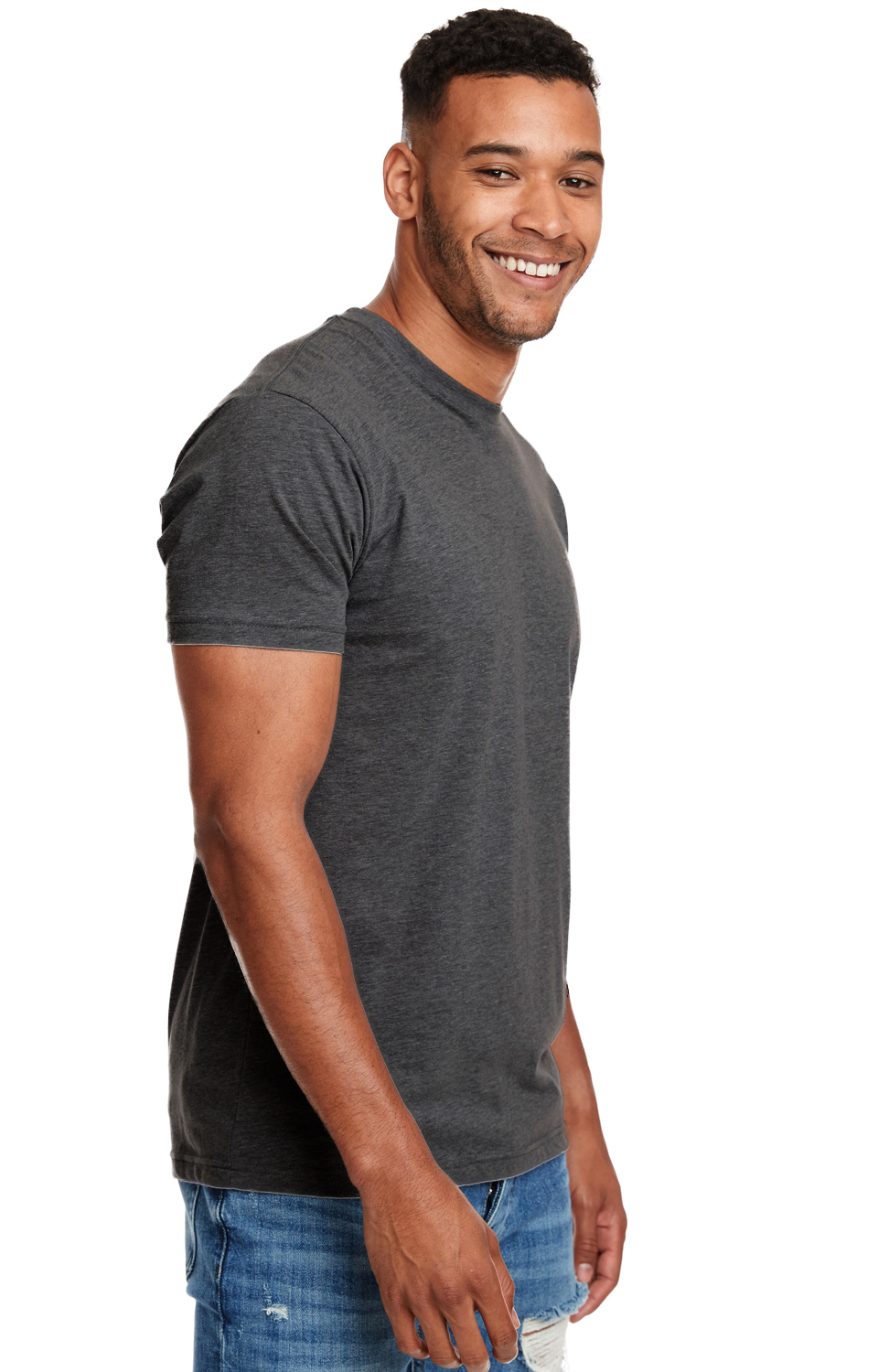 Unisex CVC Crewneck T-Shirt - Charcoal