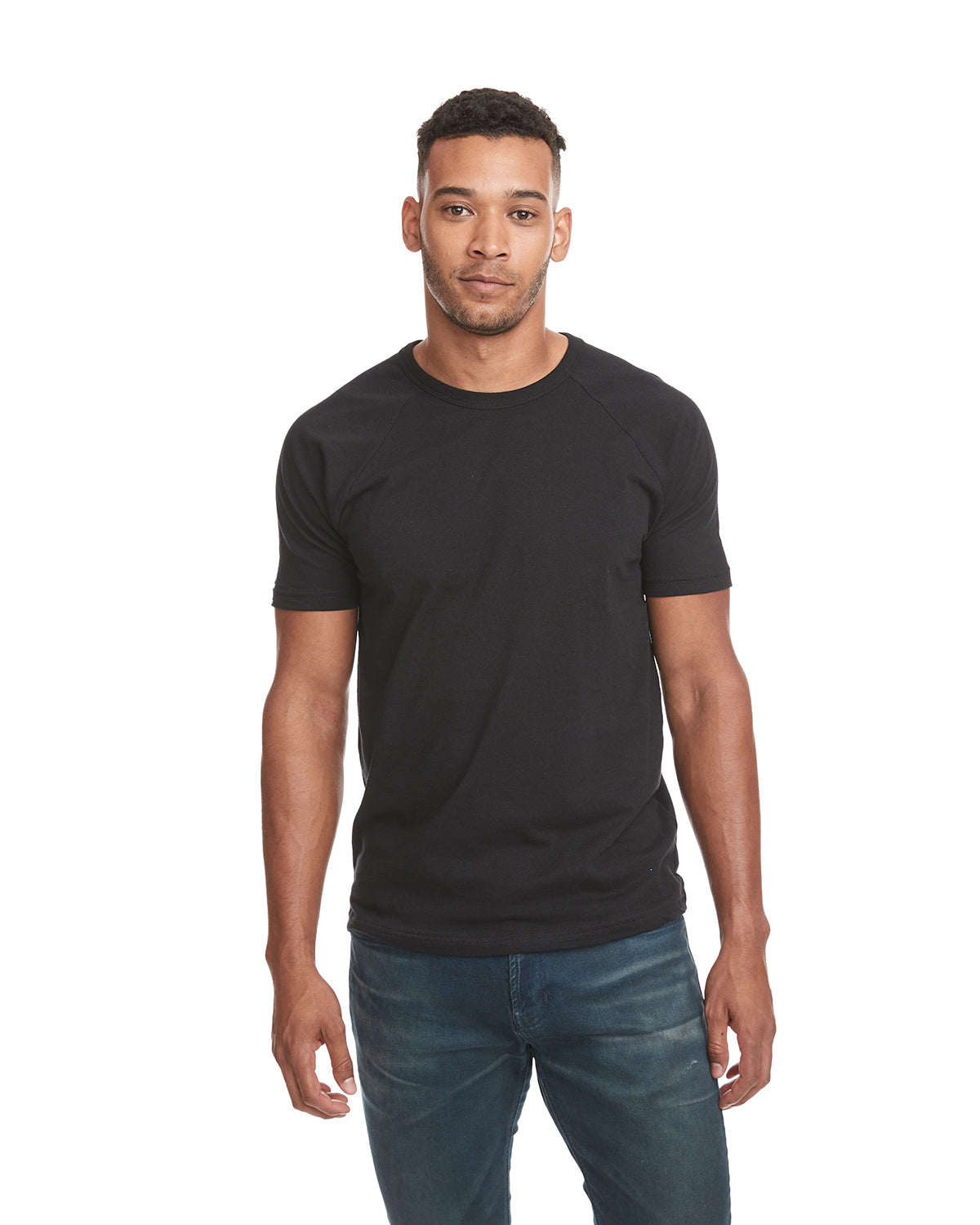 Unisex Raglan Short-Sleeve T-Shirt - Black / Black