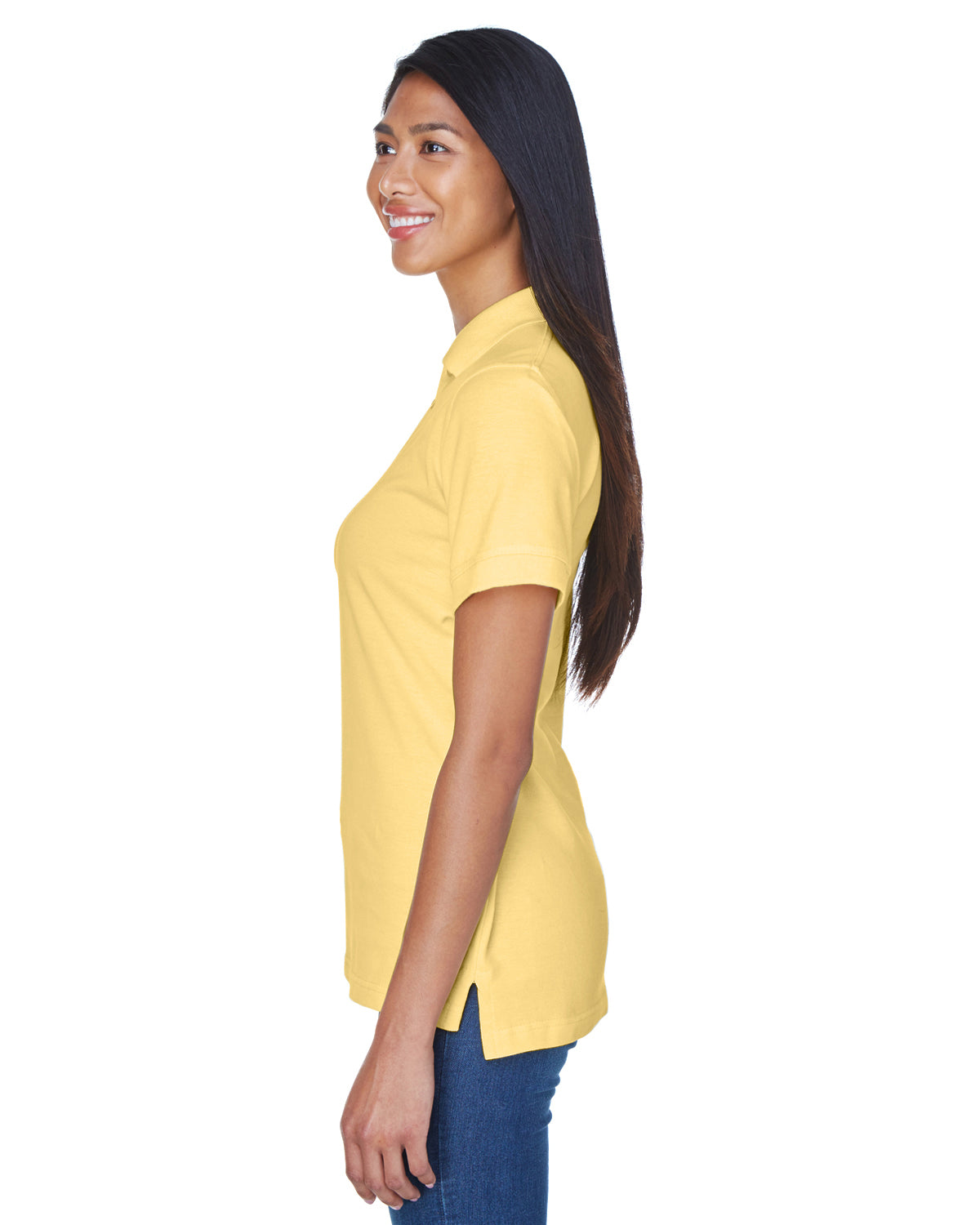 Women's Classic Piqué Polo - Yellow