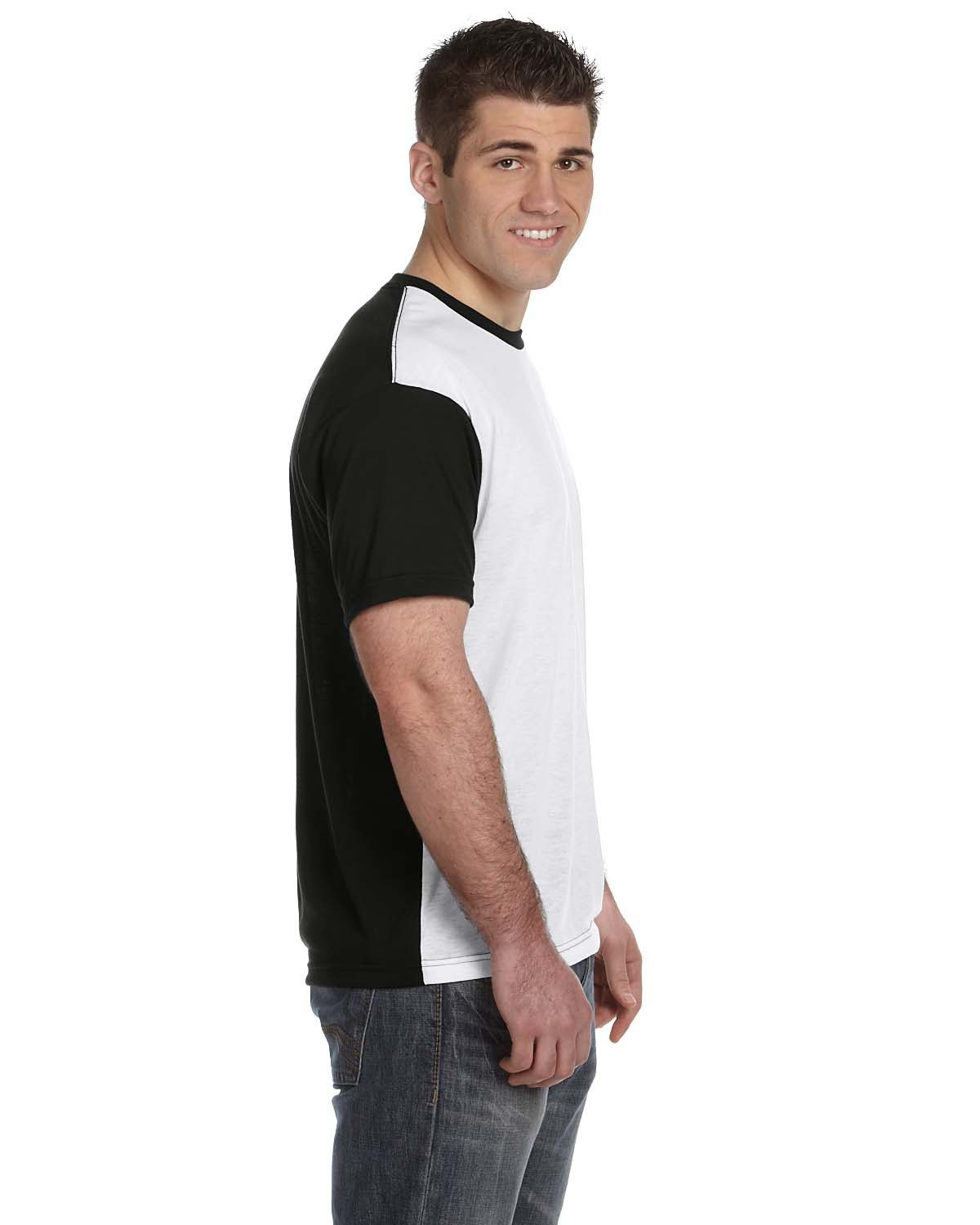 Men's Blackout Sublimation T-Shirt - White / Black