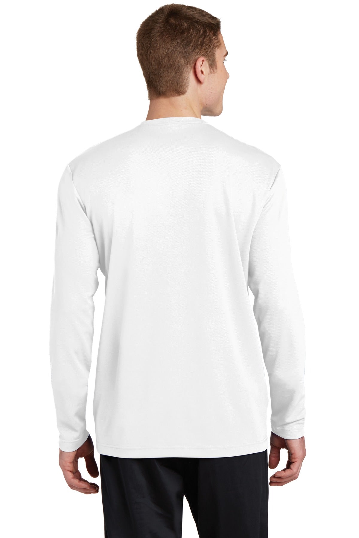 Unisex PosiCharge RacerMesh Long Sleeve Tee - White