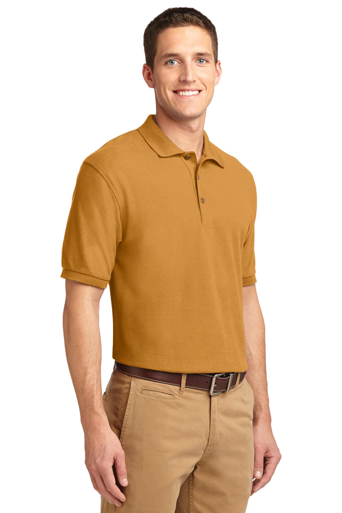 Unisex Silk Touch Polo - Gold