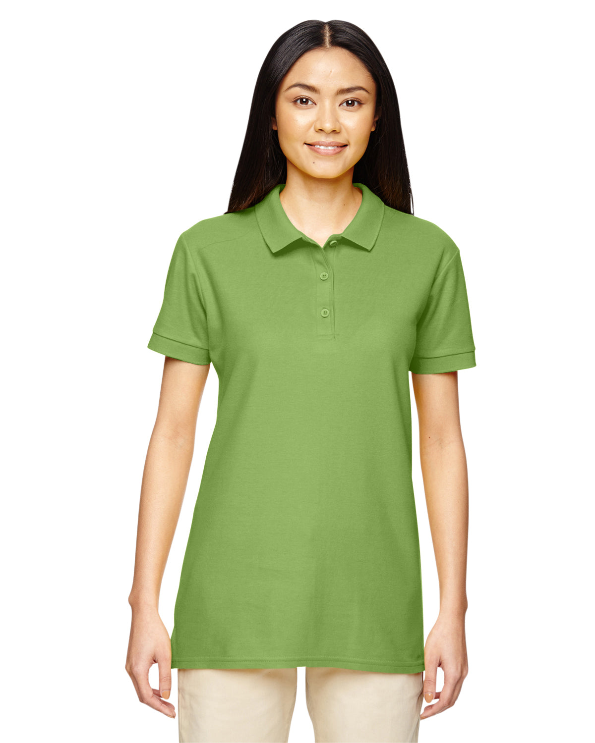 Women's Premium Cotton® Women's Double Piqué Polo - Kiwi