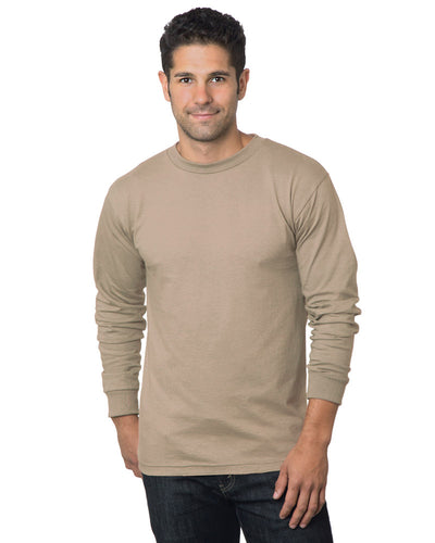 Unisex 100% Cotton Long Sleeve T-Shirt - Sand