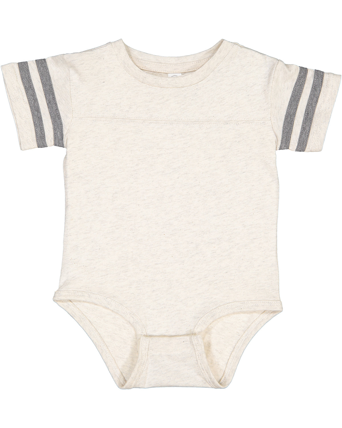 Infant Football Bodysuit - Natural Heather / Granite Heather