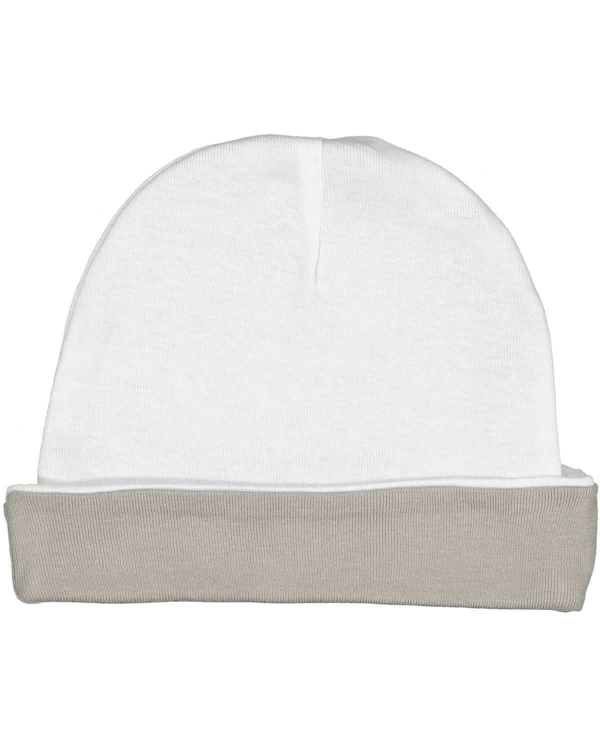 Infant Baby Rib Cap - White / Titanium