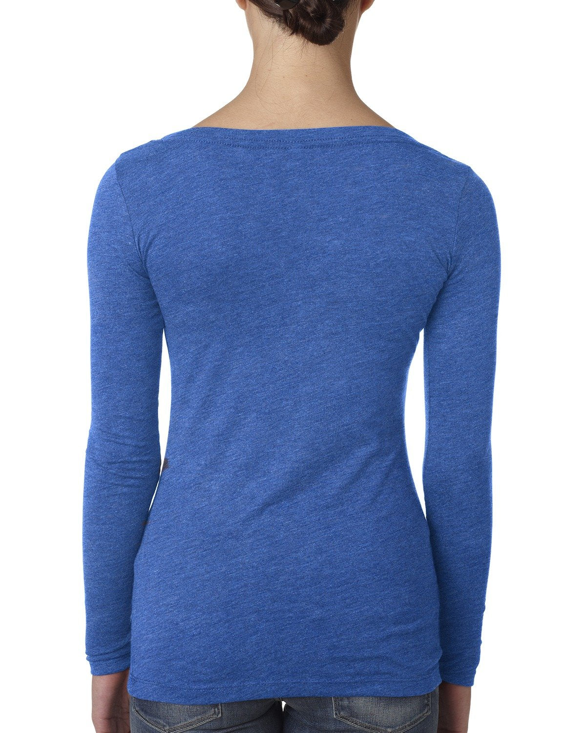 Women's Triblend Long-Sleeve Scoop - Vintage Royal