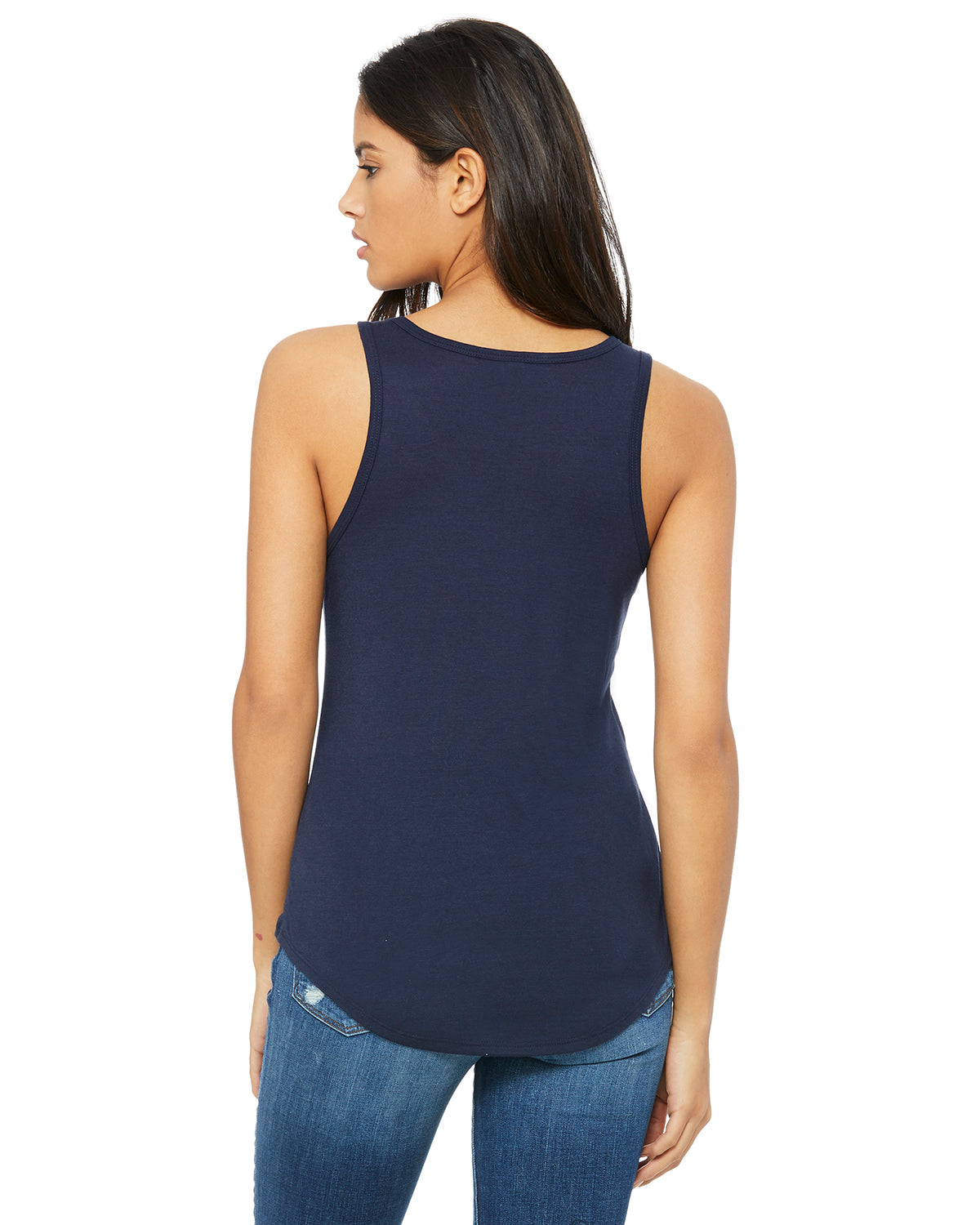 Women's Flowy V-Neck Tank - Midnight