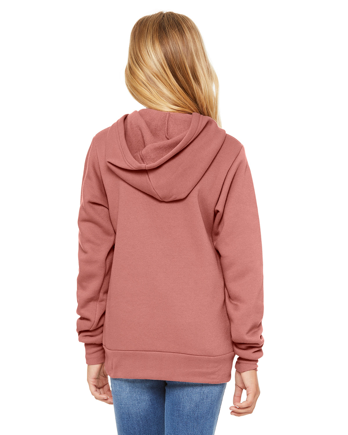 Youth Sponge Fleece Pullover Hoodie - Mauve