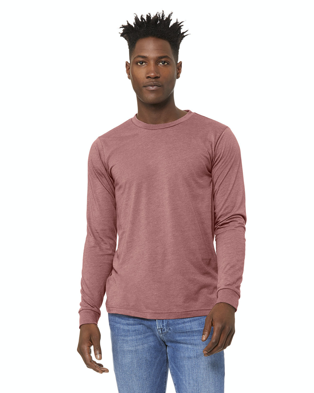 Unisex Jersey Long-Sleeve T-Shirt - Heather Mauve