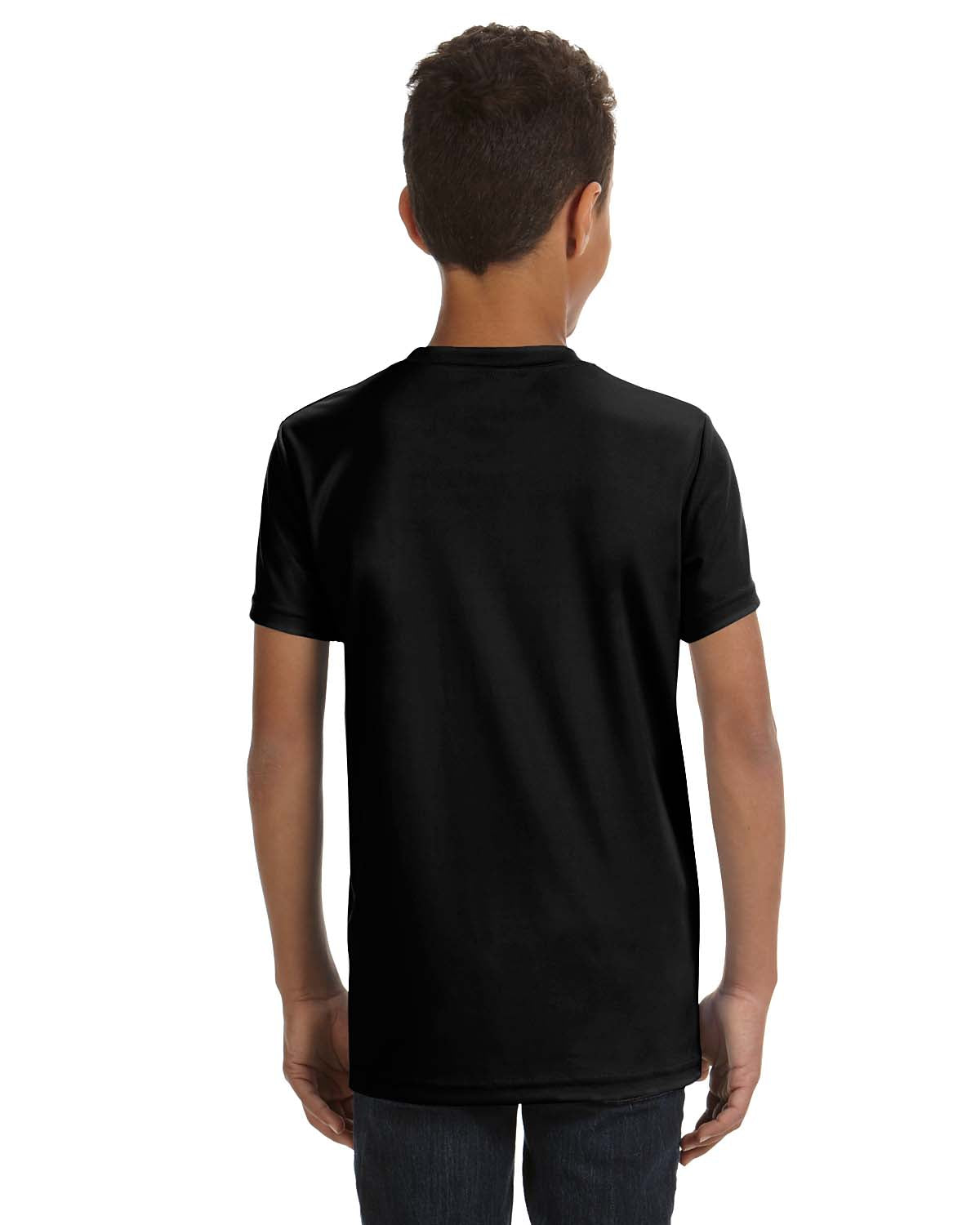 Youth Performance Short-Sleeve T-Shirt - Black
