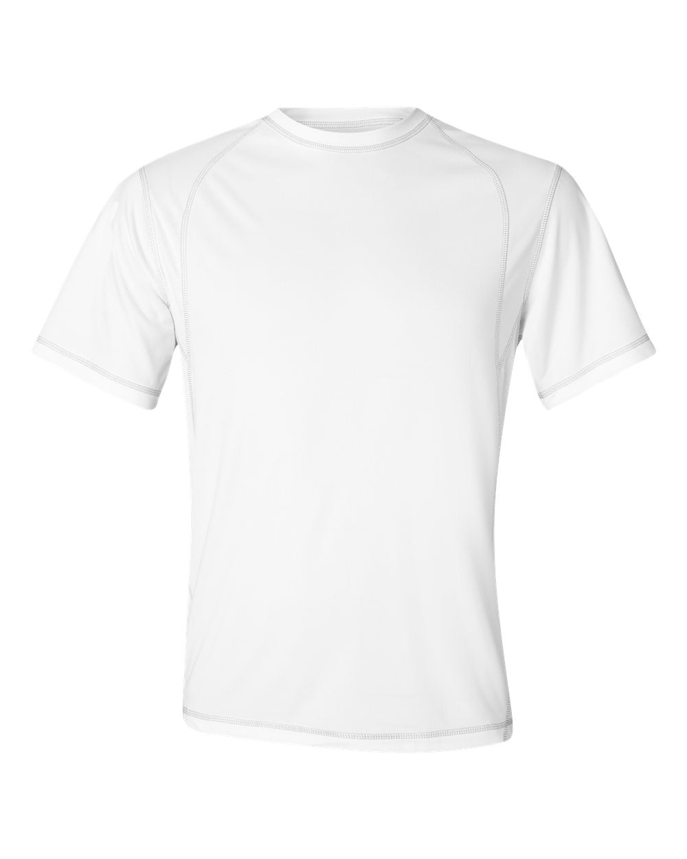 Pieced Interlock T-Shirt - White / Gray